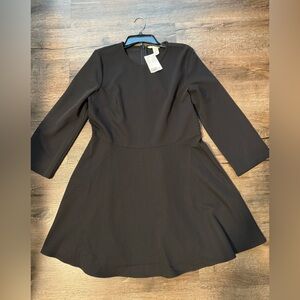 H&M Black Long Sleeve Dress